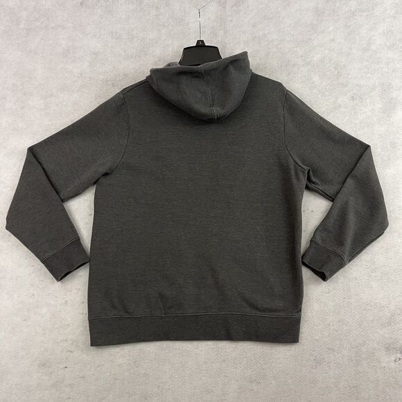 Majestic Green Bay Packers Hoodie Mens Medium Gray Sweatshirt Drawstring Logo - Picture 8 of 11